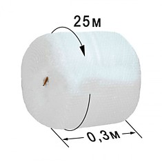 Двухслойная воздушно-пузырьковая пленка "Оптима мини" (25*0,3 м)